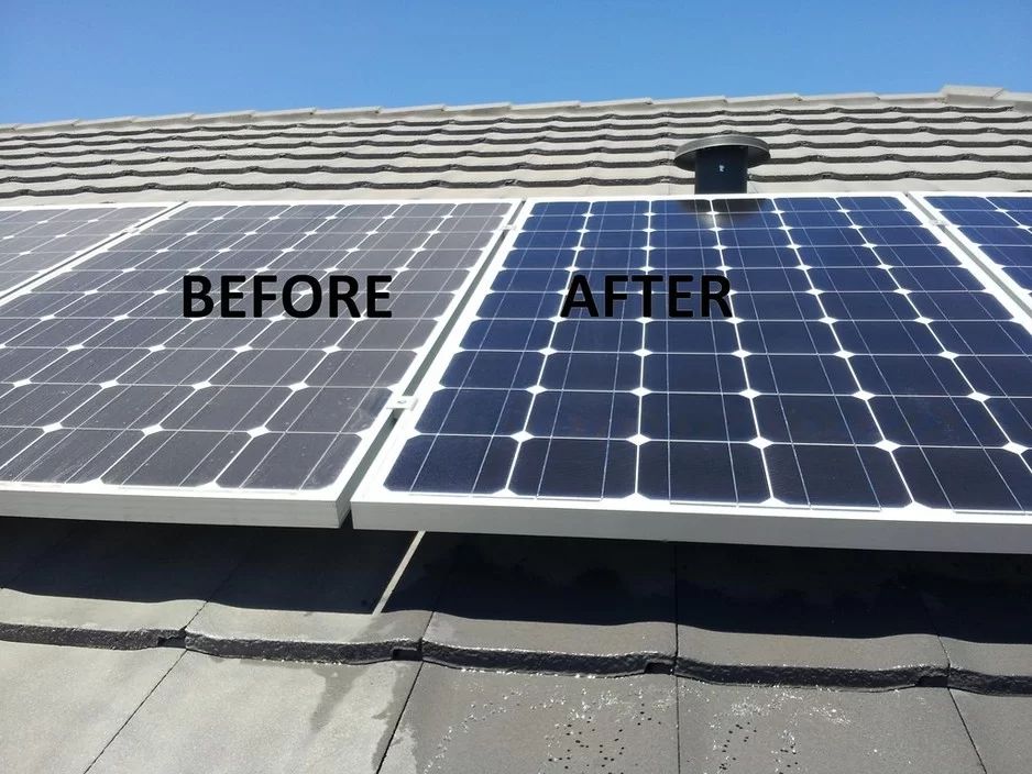 Solar panel cleaning service