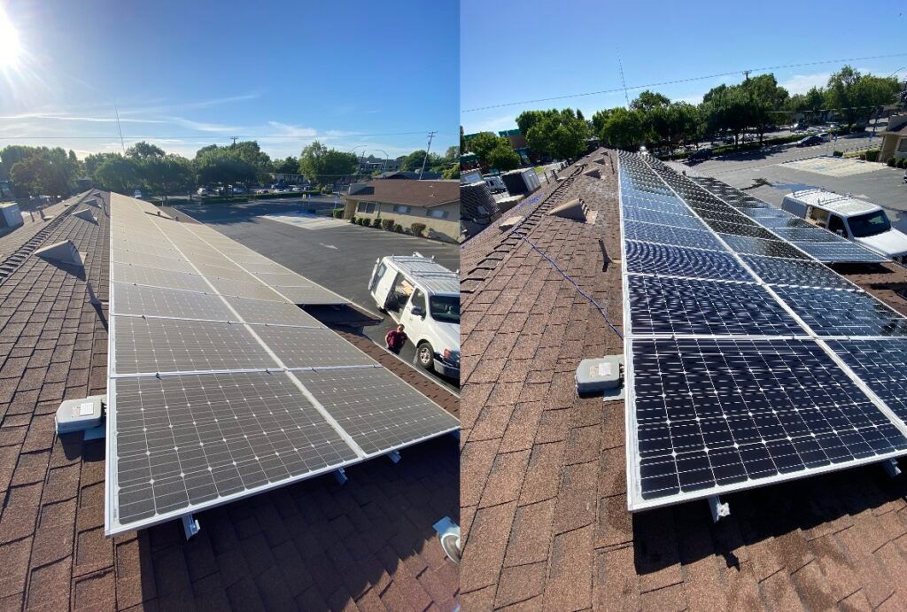 Solar panel cleaning service